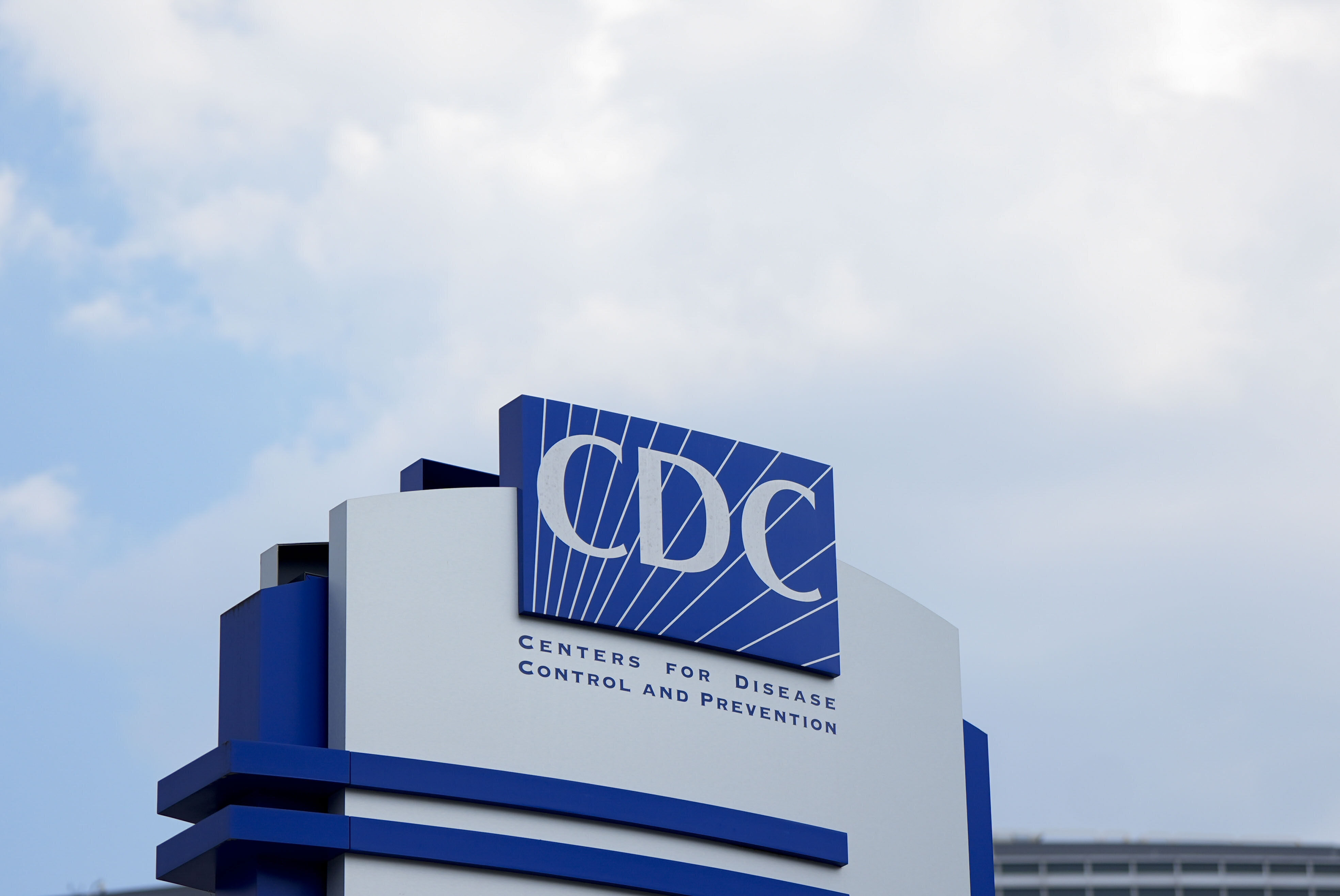 FILE - A sign outside the Centers for Disease Control and Prevention campus in Atlanta is seen as a meeting of the Advisory Committee in Immunization Practices takes place on Wednesday, June 25, 2025. (AP Photo/Mike Stewart, File)