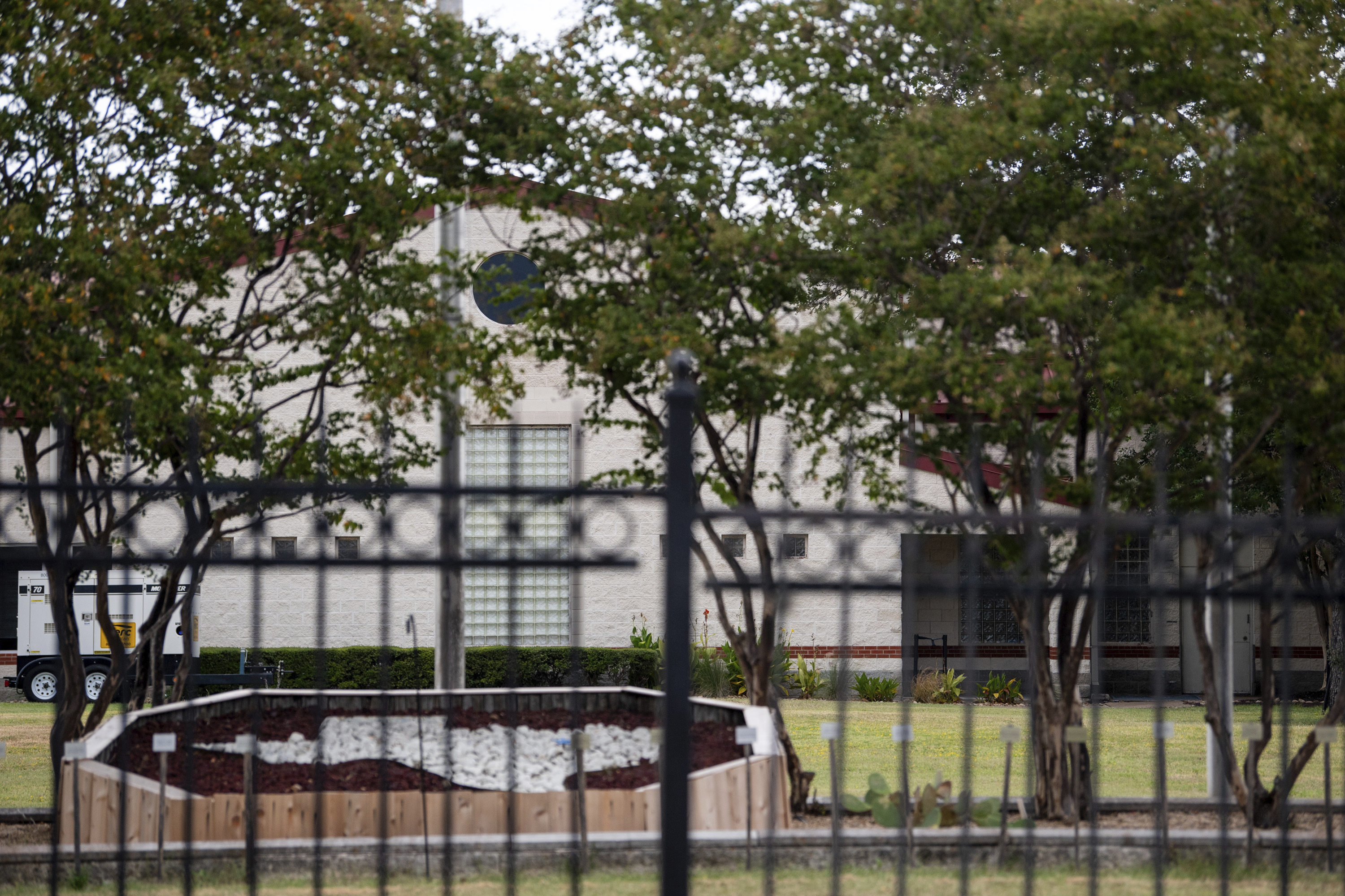 Federal Prison Camp, Bryan is seen in Bryan, Texas, on Saturday, Aug. 2, 2025. (Meredith Seaver/College Station Eagle via AP)