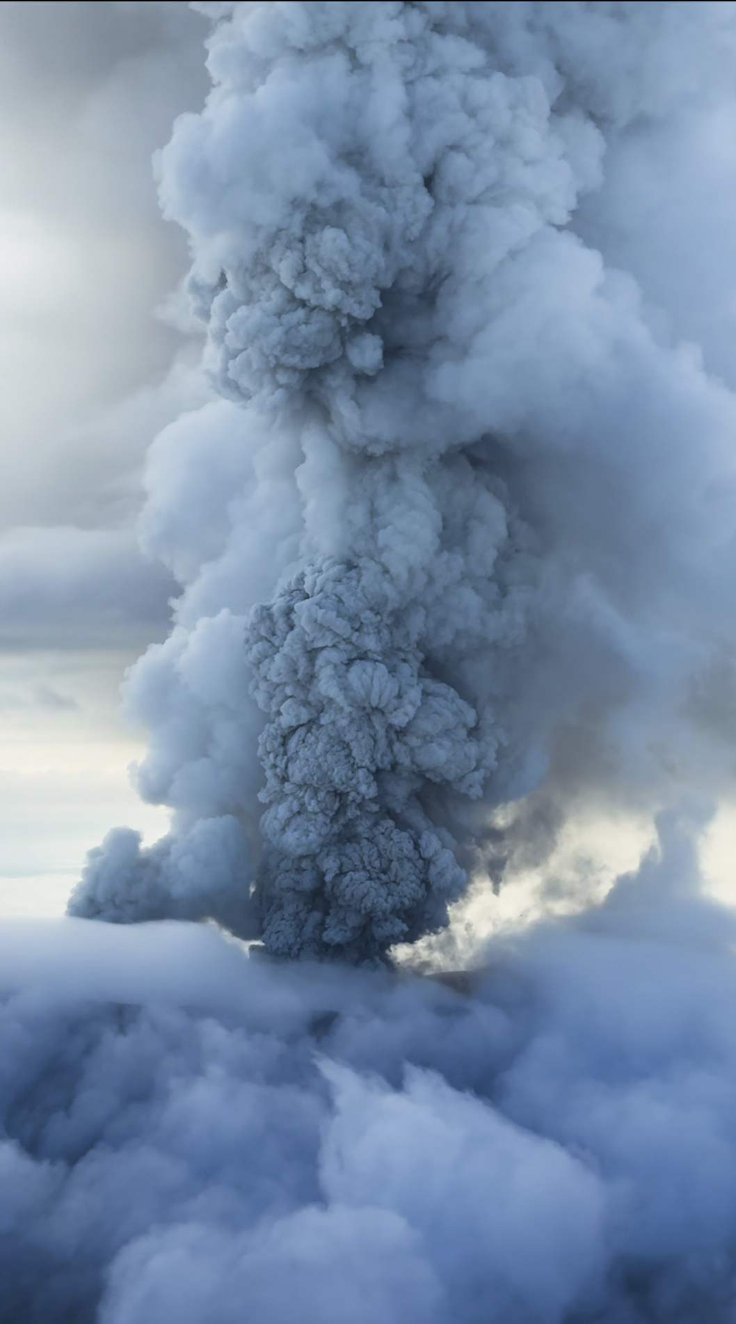This photo taken from video by Artem Sheldr shows an aerial view of the eruption of the Krasheninnikov volcano of the Eastern volcanic belt, about 200 km (125 miles) northeast of the regional center of Petropavlovsk-Kamchatsky, Russia far east, Sunday, Aug. 3, 2025. (Artem Sheldr via AP)