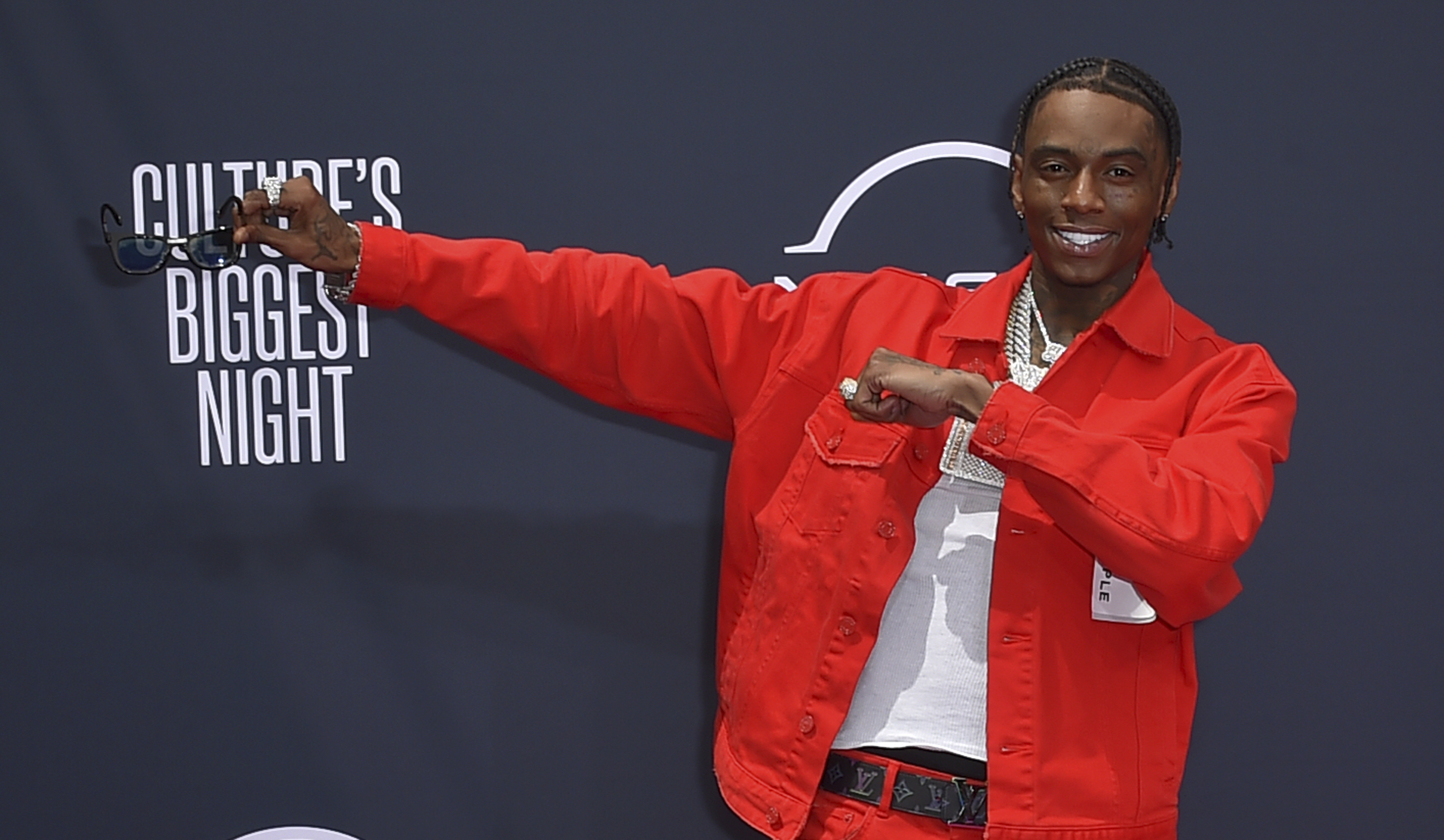 FILE - Soulja Boy arrives at the BET Awards on Sunday, June 25, 2023, at the Microsoft Theater in Los Angeles. (Photo by Jordan Strauss/Invision/AP, File)