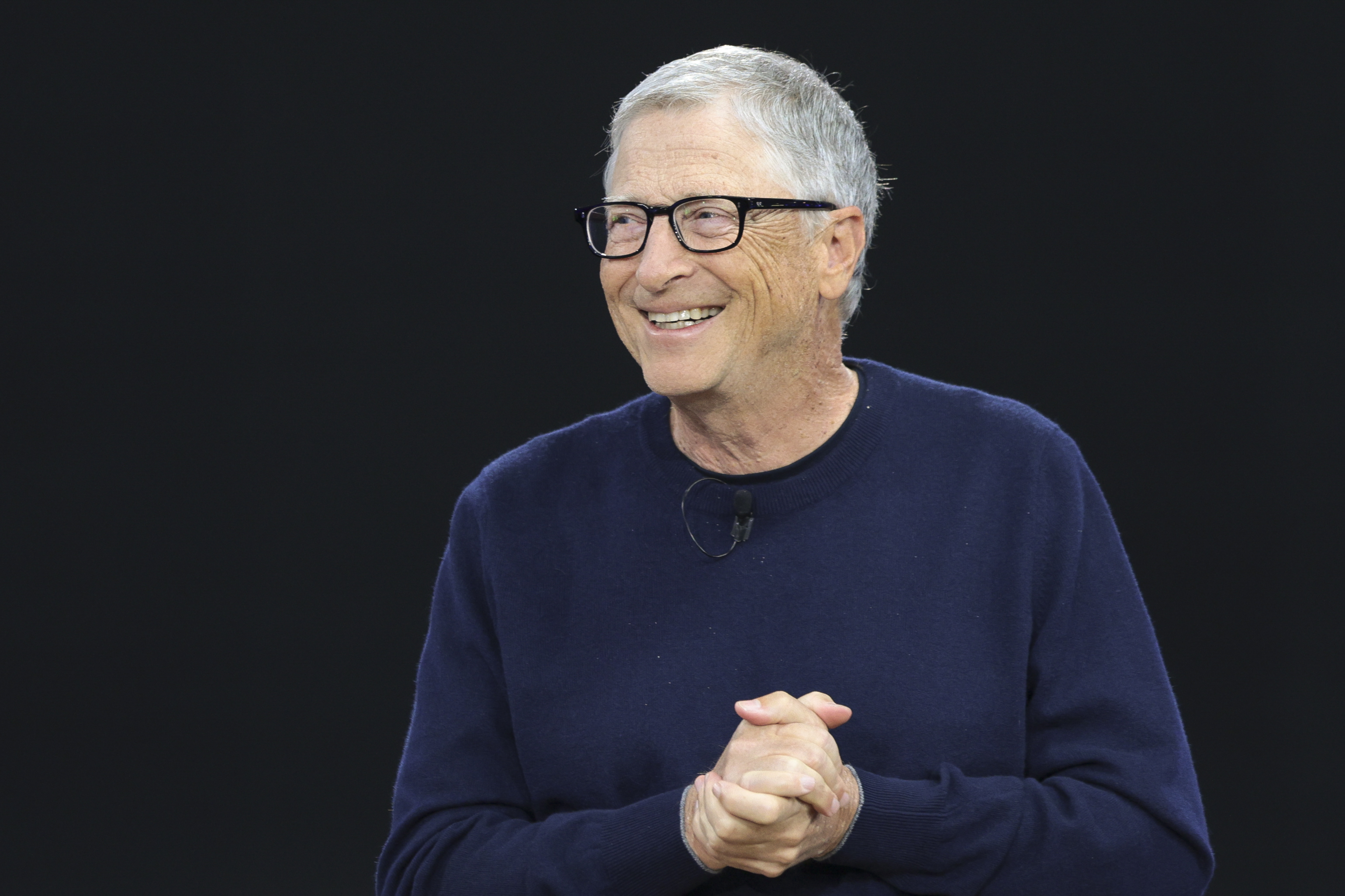 FILE - Microsoft co-founder and former CEO Bill Gates speaks during a 50th Anniversary celebration event at Microsoft headquarters on April 4, 2025, in Redmond, Wash. (AP Photo/Jason Redmond, File)