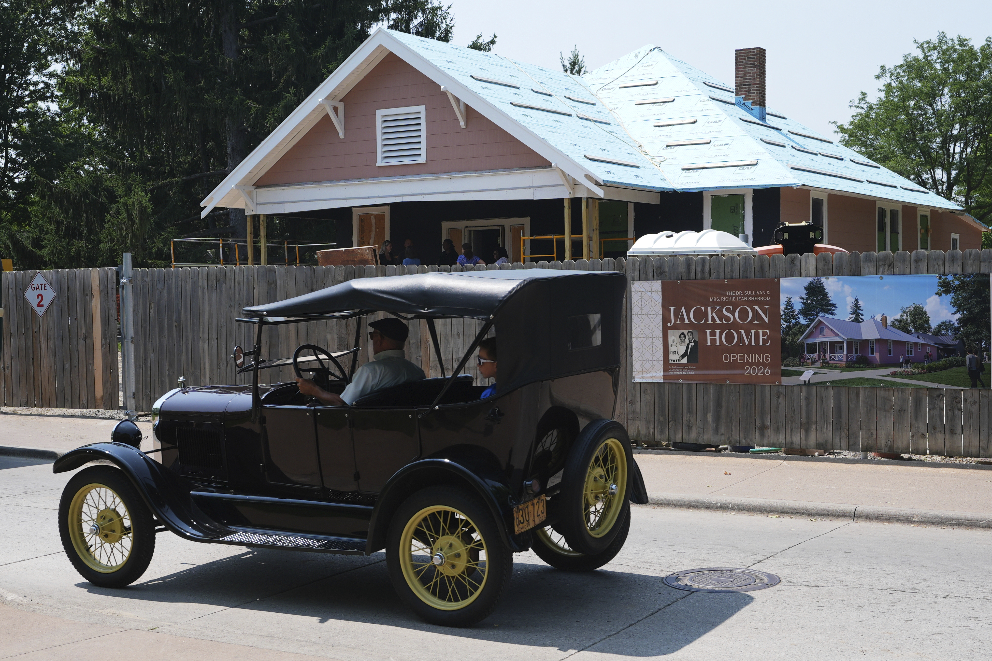 The Jackson Home, where Martin Luther King Jr. and others planned marches to call for Black voting rights in the early 60s in Selma, Ala., is shown being reconstructed at The Henry Ford in Dearborn, Mich., Monday, July 14, 2025. (AP Photo/Paul Sancya)