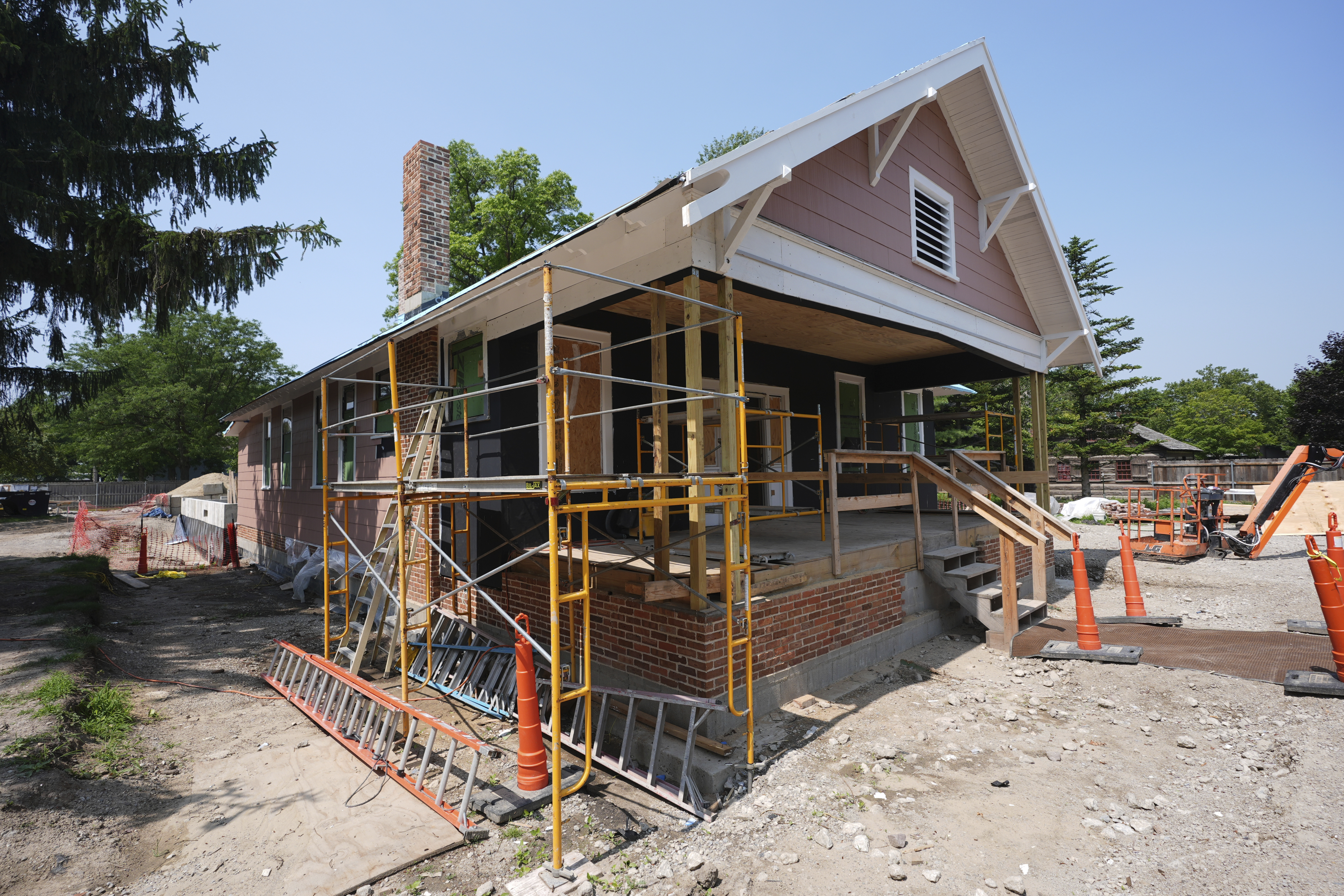 The Jackson Home, where Martin Luther King Jr. and others planned marches to call for Black voting rights in the early 60s in Selma, Ala., is shown being reconstructed at The Henry Ford in Dearborn, Mich., Monday, July 14, 2025. (AP Photo/Paul Sancya)