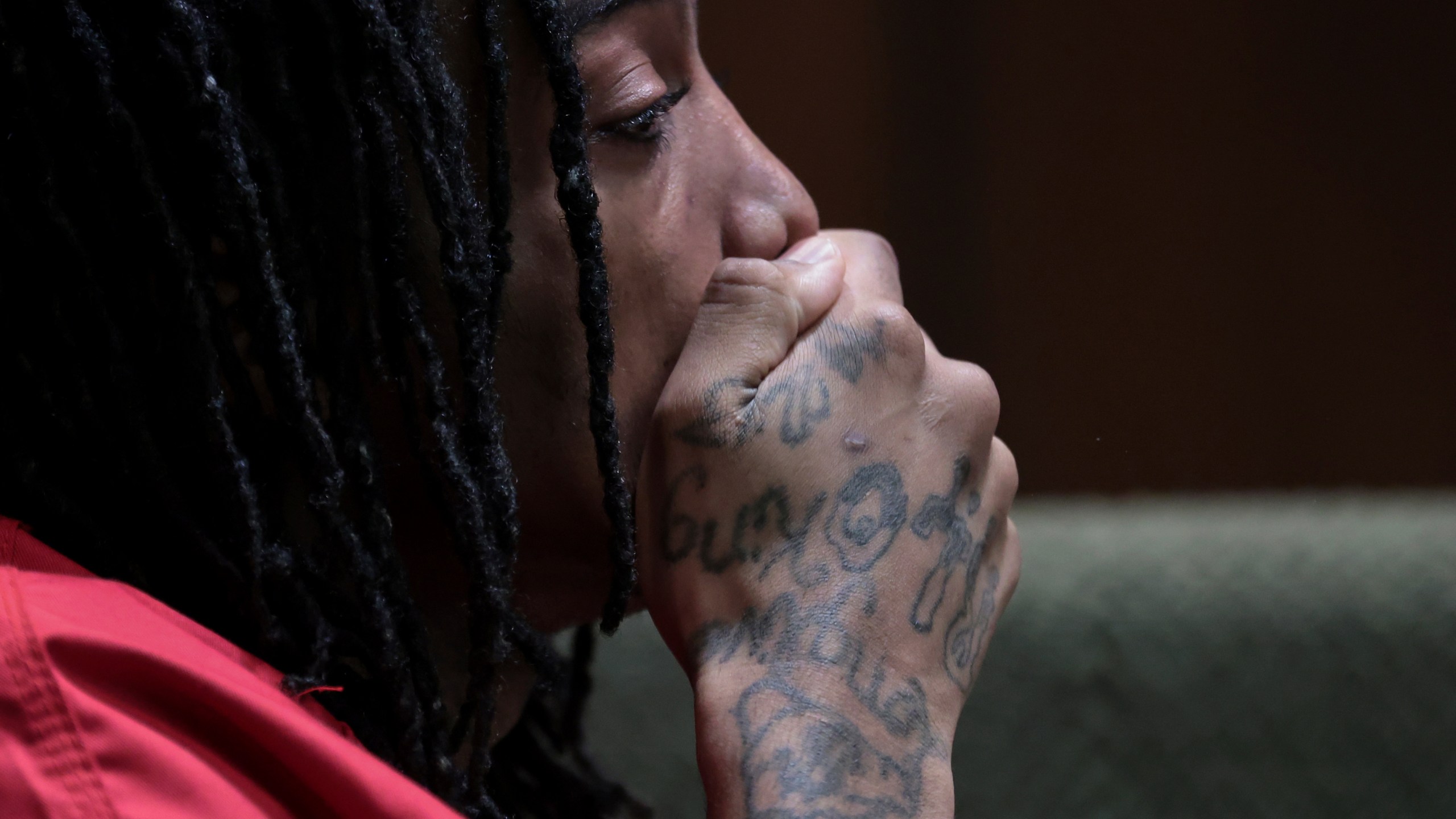 Ezekiel Kelly has an emotional reaction after pleading guilty in court on Tuesday, Aug. 13, 2025 in Memphis, Tenn. (Patrick Lantrip/The Daily Memphian) /Daily Memphian via AP)