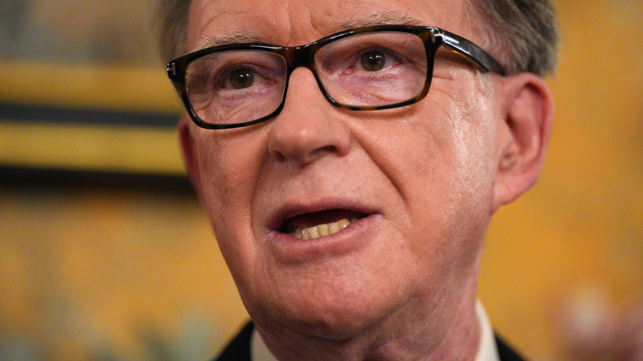FILE - Britain's Ambassador to the United States, Peter Mandelson, speaks during a reception at the ambassador's residence on Feb. 26, 2025 in Washington. (Carl Court/Pool Photo via AP, File)