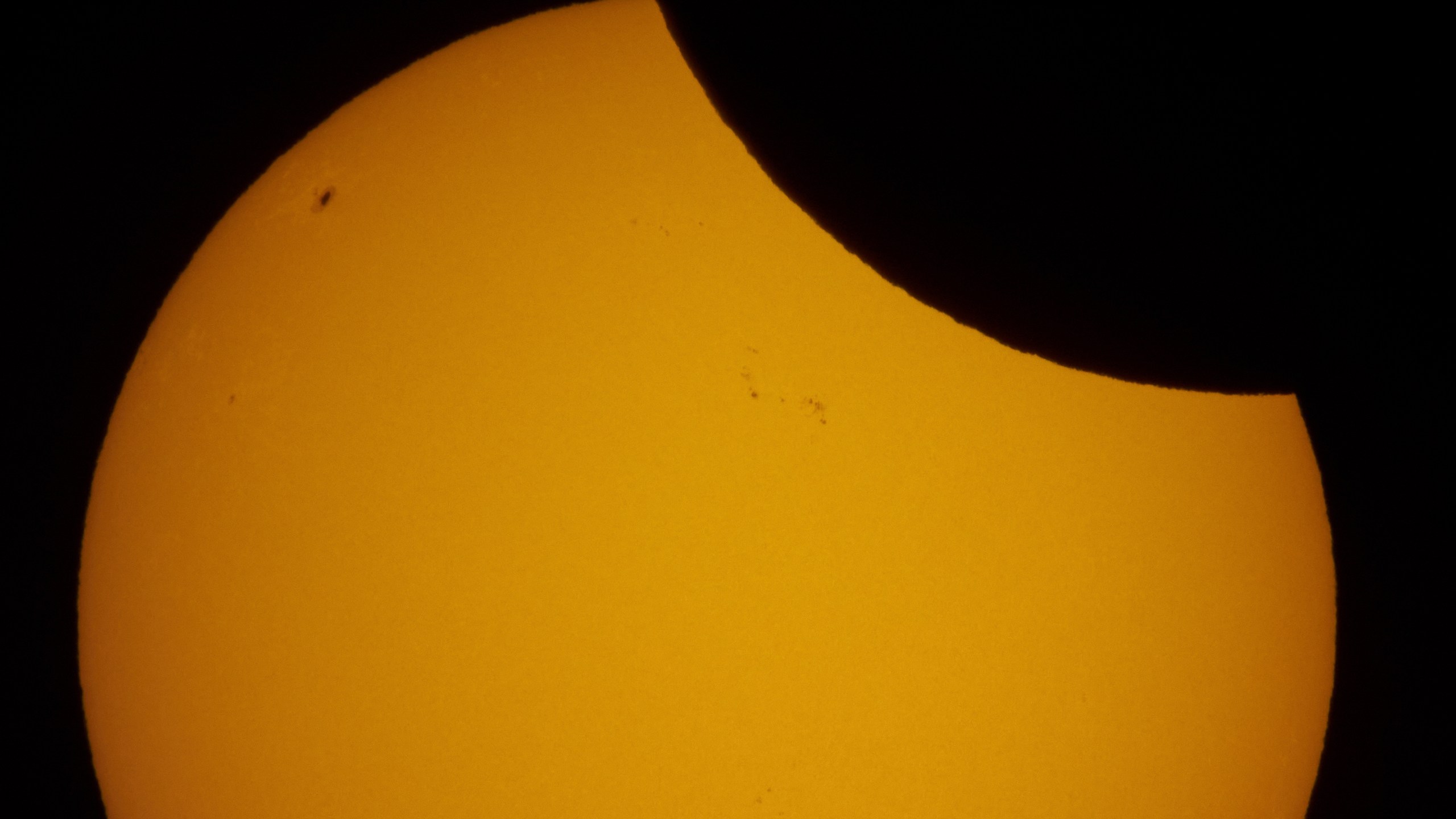 FILE - A view of a partial solar eclipse over St. Petersburg, Russia, March 29, 2025. (AP Photo/Dmitri Lovetsky, file)