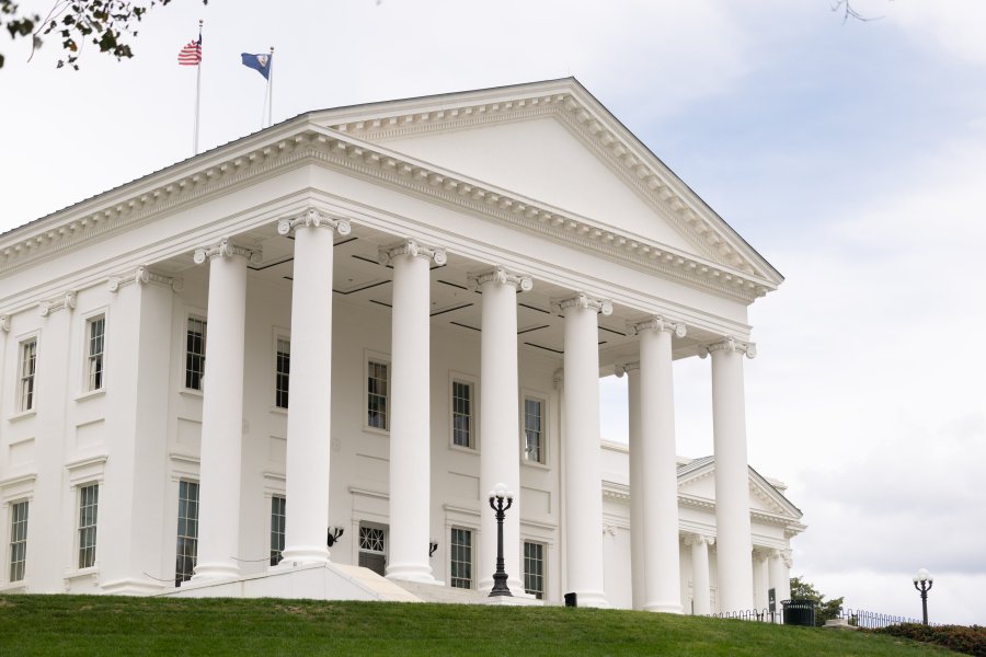 The Virginia Capitol is seen Monday, Oct. 27, 2025, in Richmond, Va. (Mike Kropf/Richmond Times-Dispatch via AP)