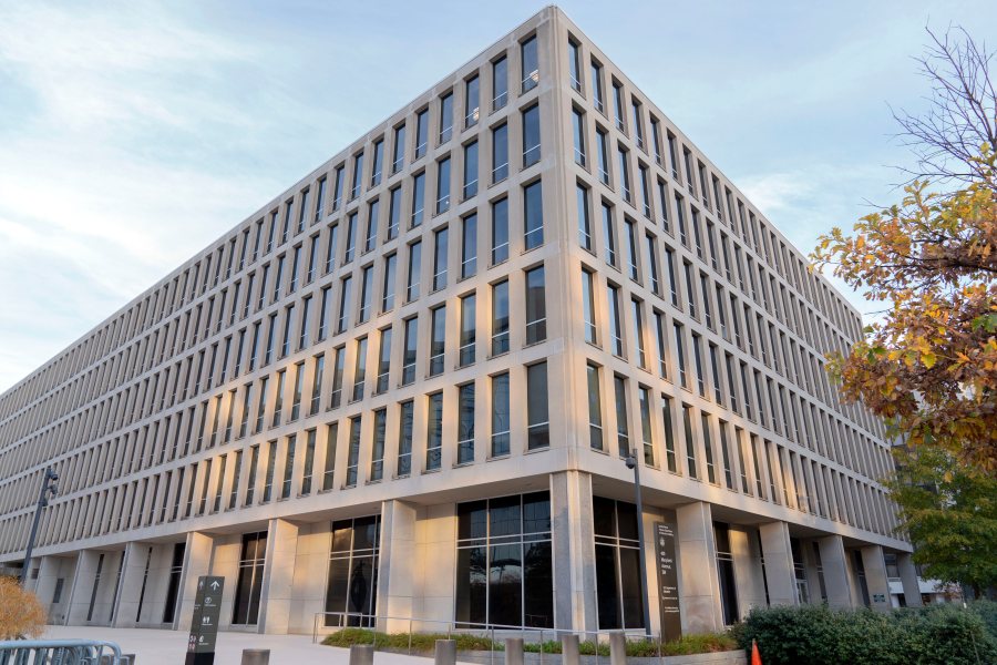 FILE - The U.S. Department of Education building is seen in Washington, on Nov. 18, 2024. (AP Photo/Jose Luis Magana, File)