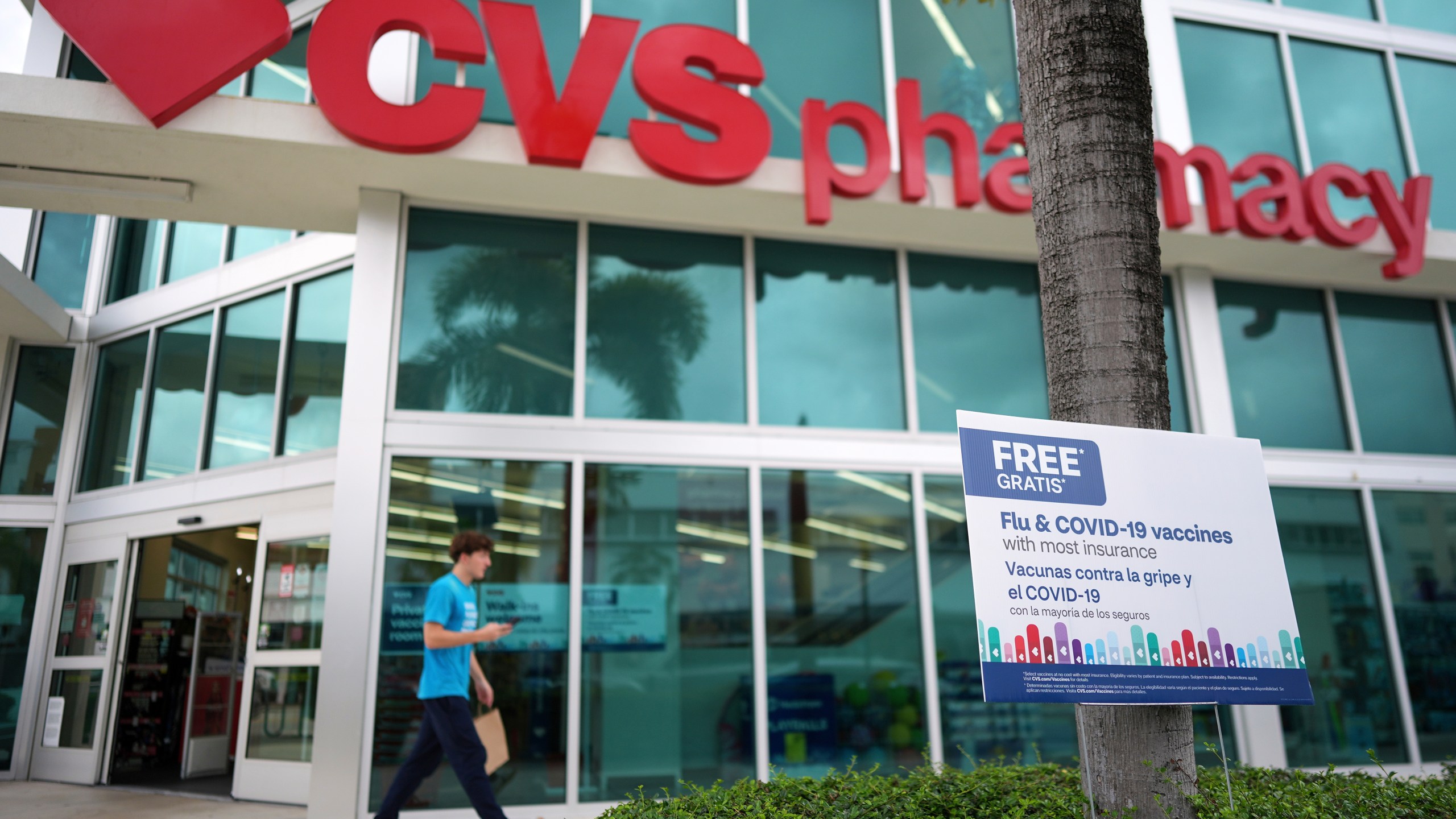 FILE - Vaccines are advertised outside a pharmacy in Miami, Thursday, Sept. 4, 2025. (AP Photo/Rebecca Blackwell, File)